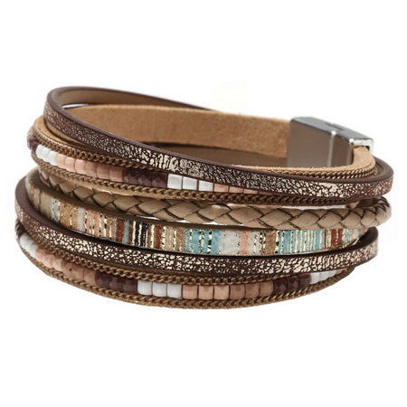 Sun Tyra Wrap Bracelet - tan