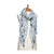 Taylor Hill Blue Multi Leaves with Tassel Scarf
