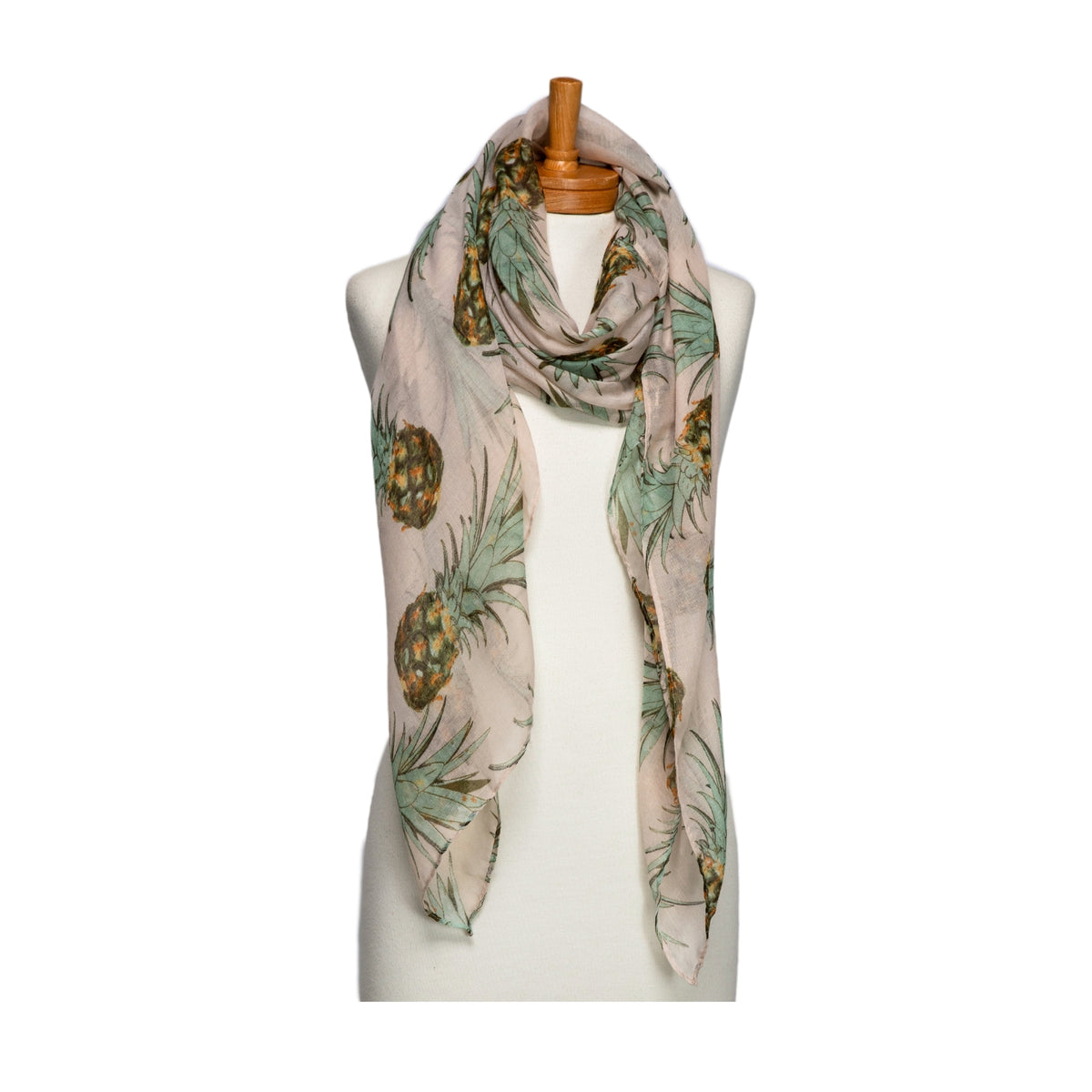 Taylor Hill Beige Pineapple Scarf
