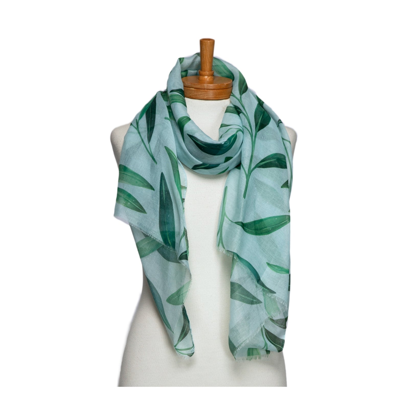 Taylor Hill Mint Leaves Scarf