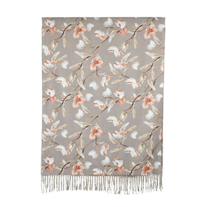 Taylor Hill Magnolia Garden Scarf - Grey
