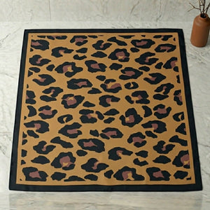 Taylor Hill Leopard Square Scarf - Tan