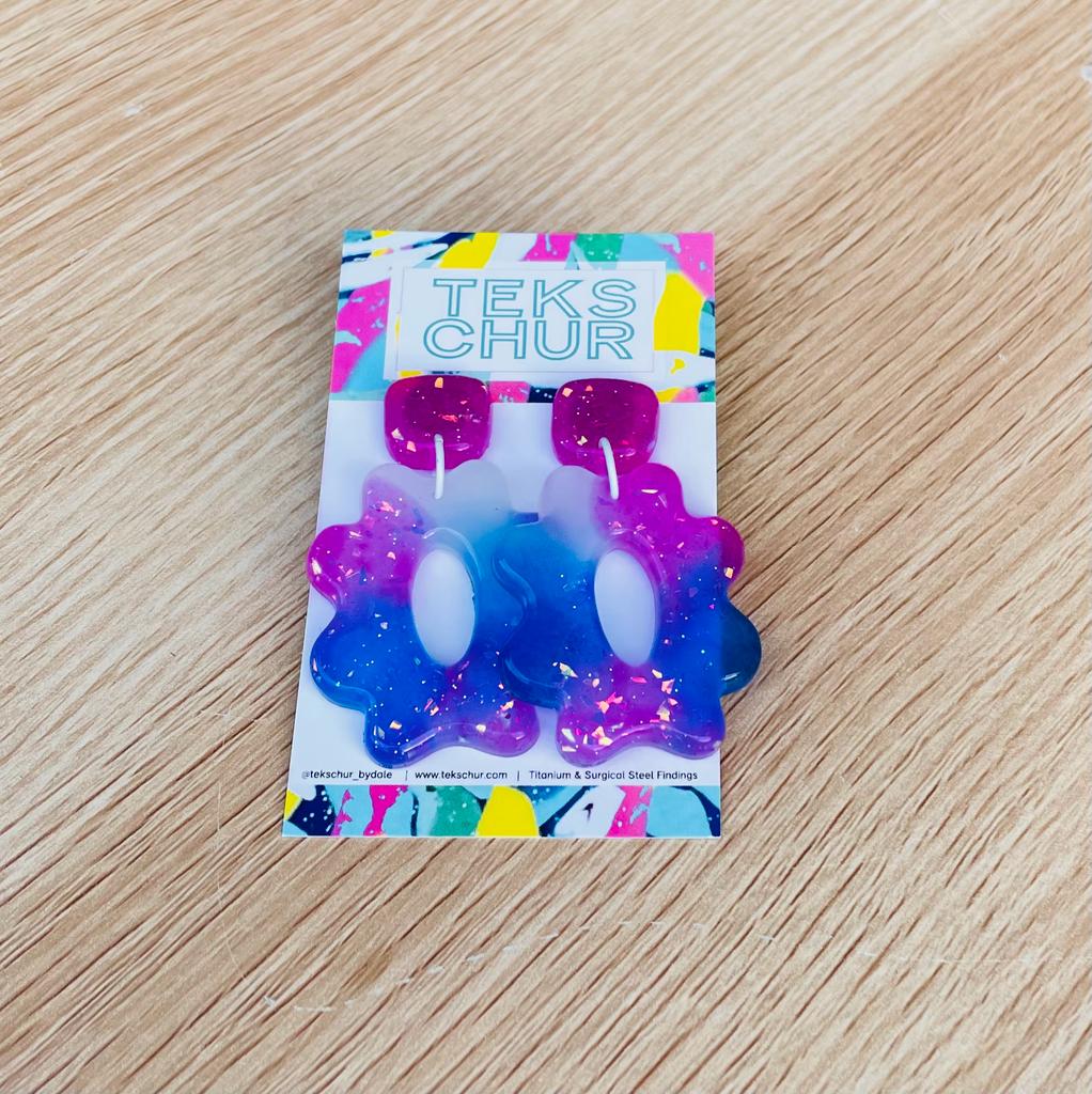 Tekschur Shimmer Drop Earrings - 3