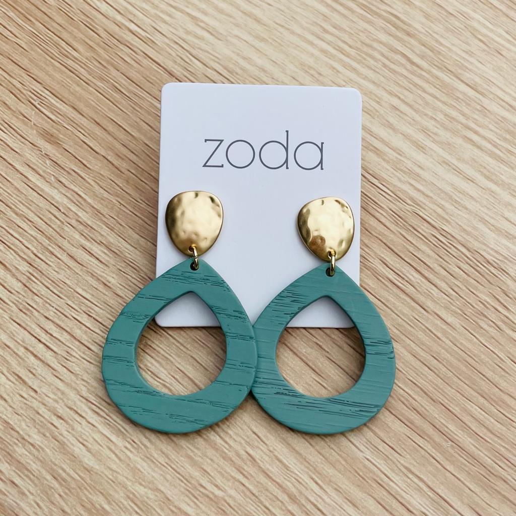 Zoda Baja Drop Earrings - green