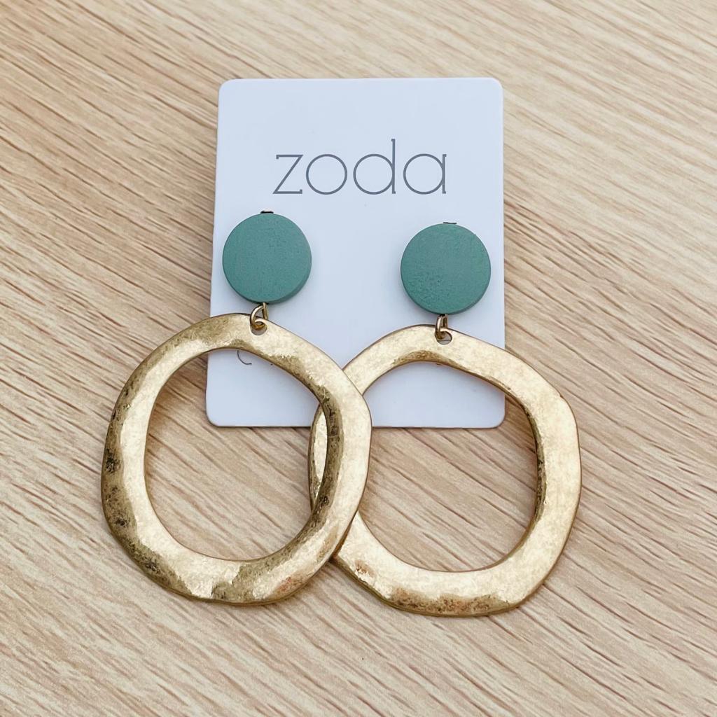 Zoda Ole Drop Earrings - green