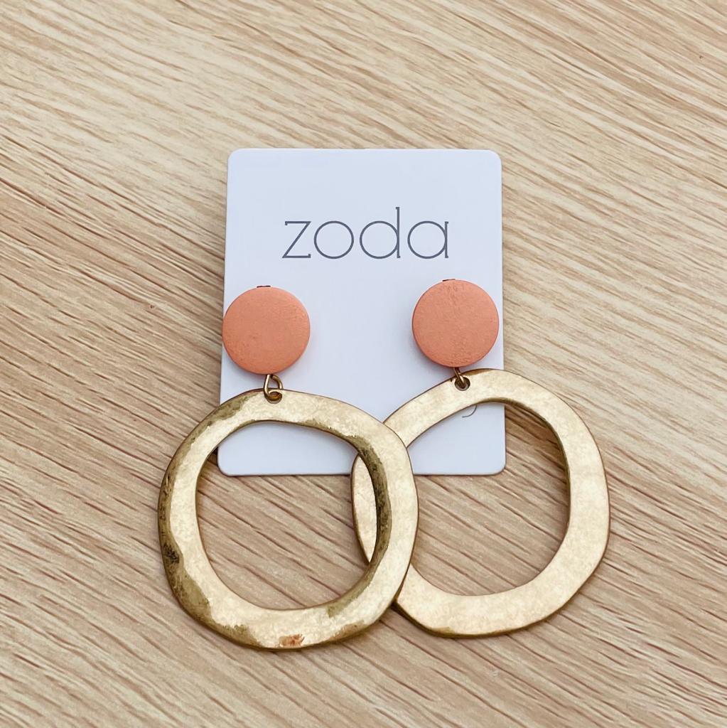 Zoda Ole Drop Earrings - pink