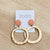 Zoda Ole Drop Earrings - pink