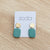 Zoda Pastille Drop Earrings - green