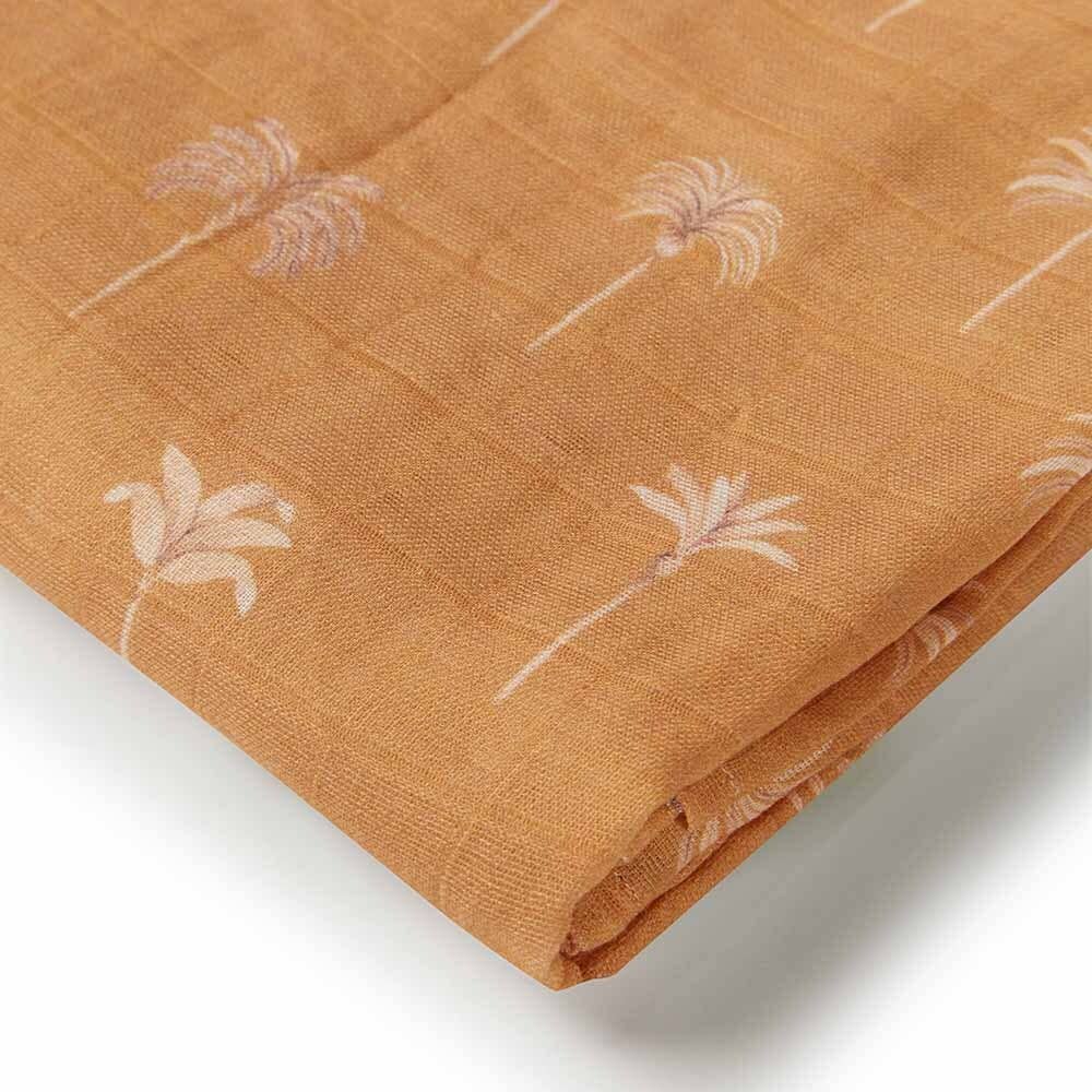 Snuggle Hunny - Bronze Palm Organic Muslin Wrap