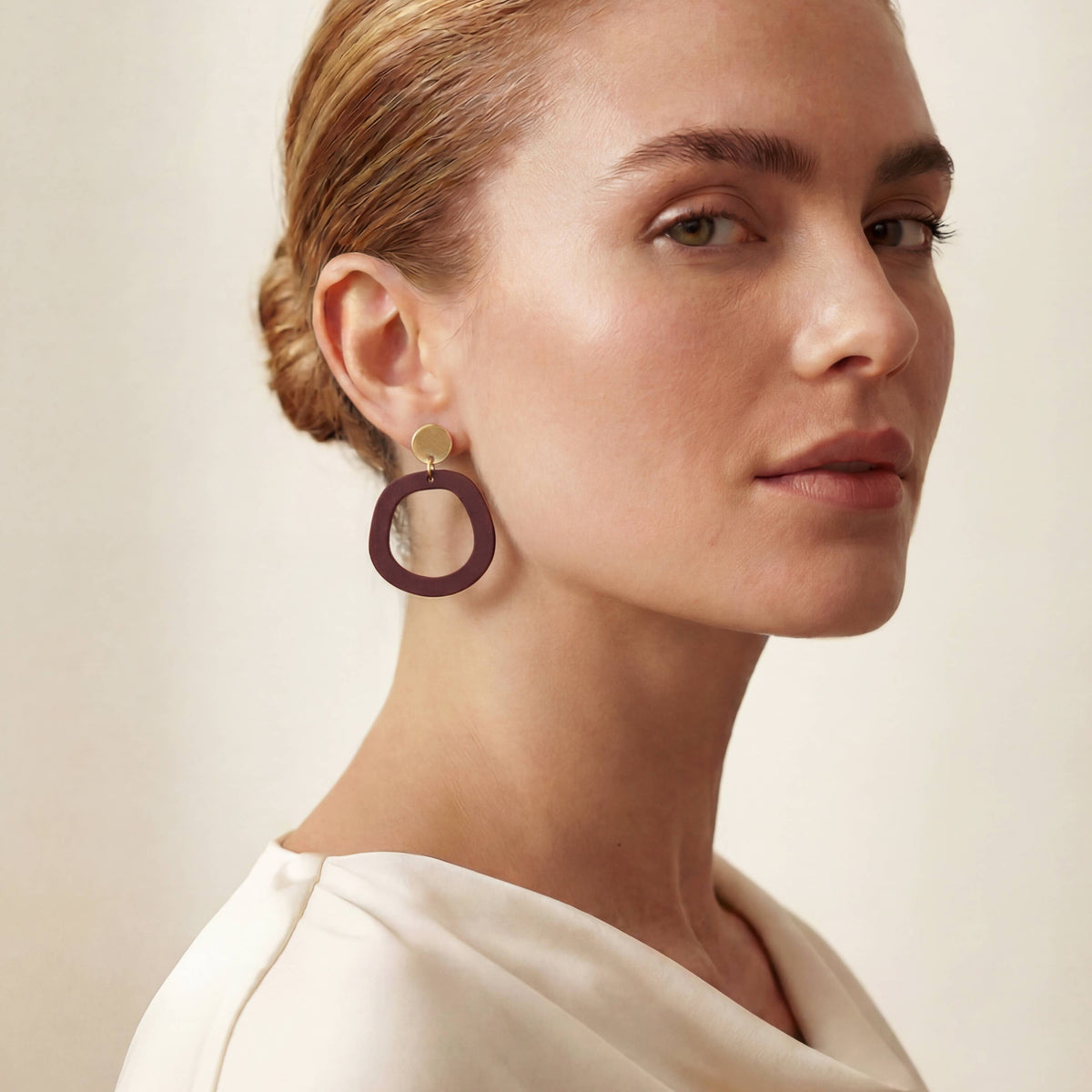 Mingled - Charlie Dangle Earrings - Merlot