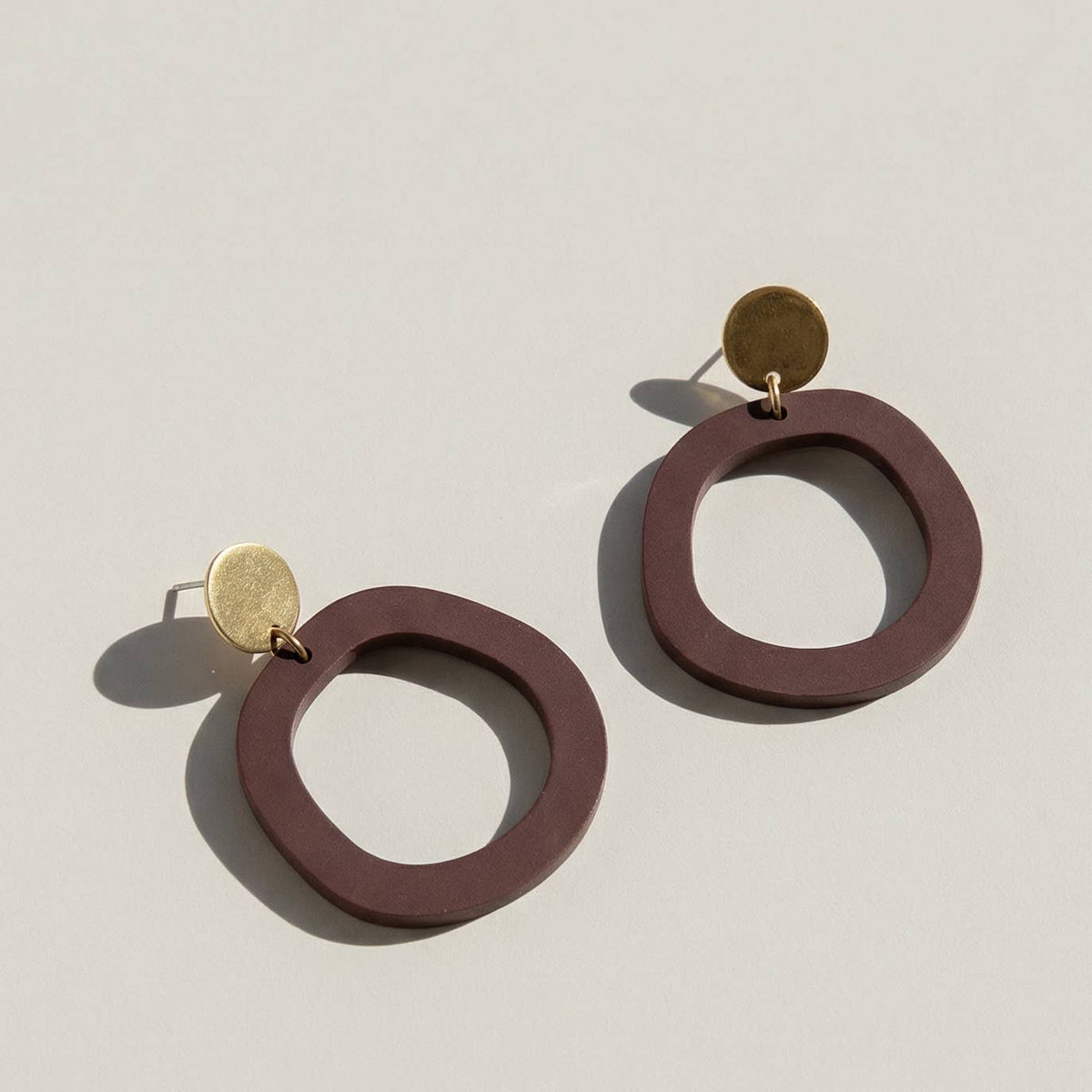 Mingled - Charlie Dangle Earrings - Merlot