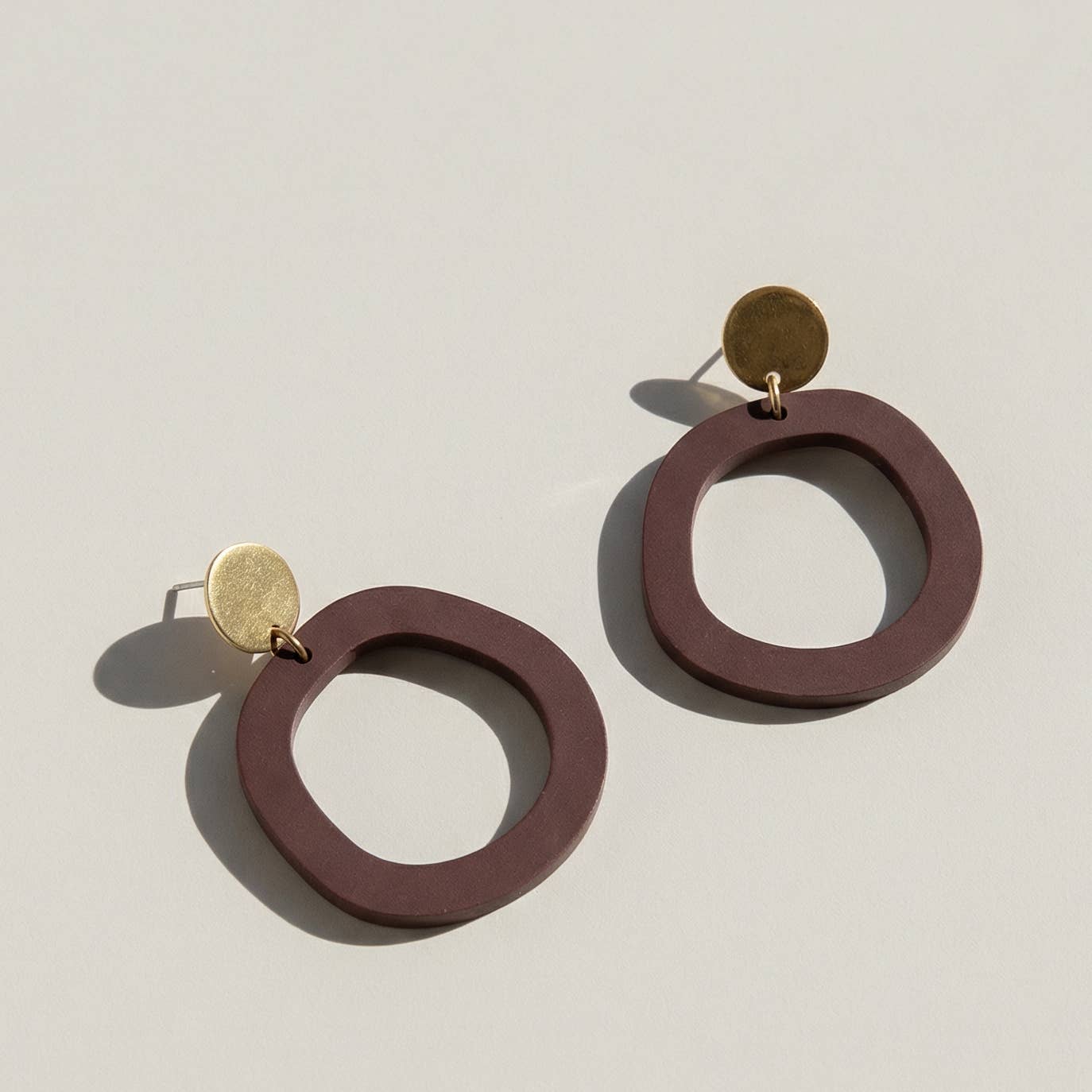 Mingled - Charlie Dangle Earrings - Merlot