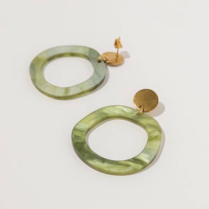 Mingled - Charlie Dangle Earrings - Moss