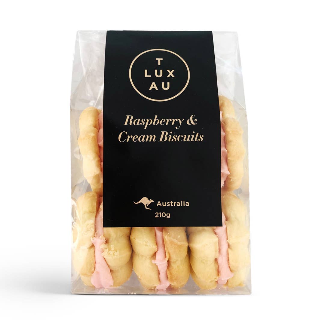 TLUXAU - Raspberry & Cream Biscuits 210g