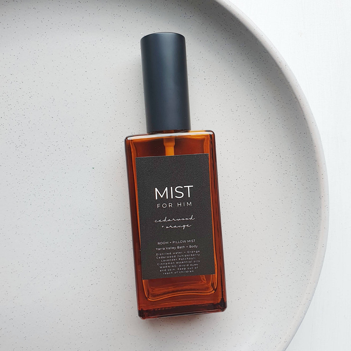 Yarra Valley Bath & Body - Room Mist For Him - Orange + Cedarwood