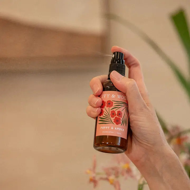 Ivy & Wood - Room Spray - Poppy & Amber