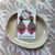 SKOB Vera Drop Earrings - Pink/Taupe