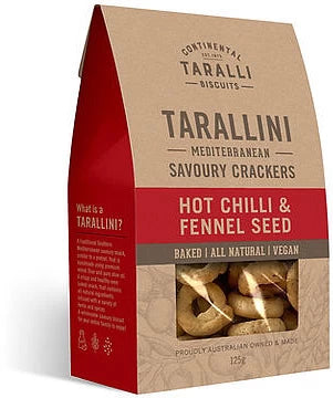 Continental Taralli Biscuits - Hot Chilli & Fennel 125g