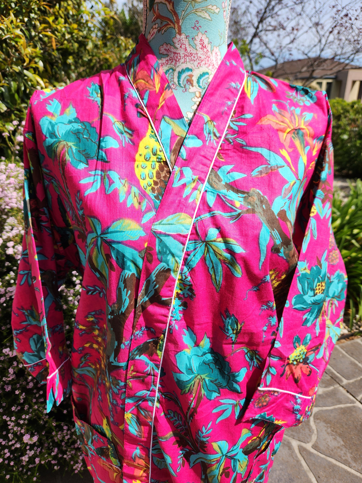 Kimono - Frida Bird - Hot Pink