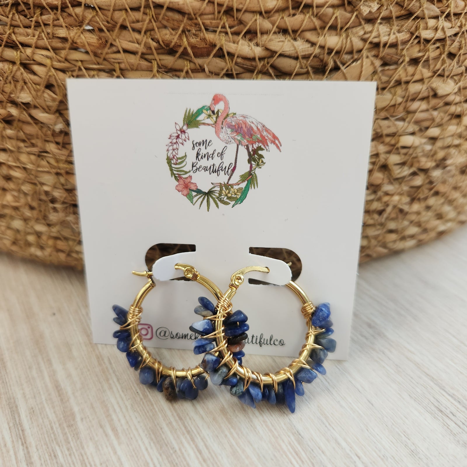 SKOB Rockpool Hoop Earrings - Blue
