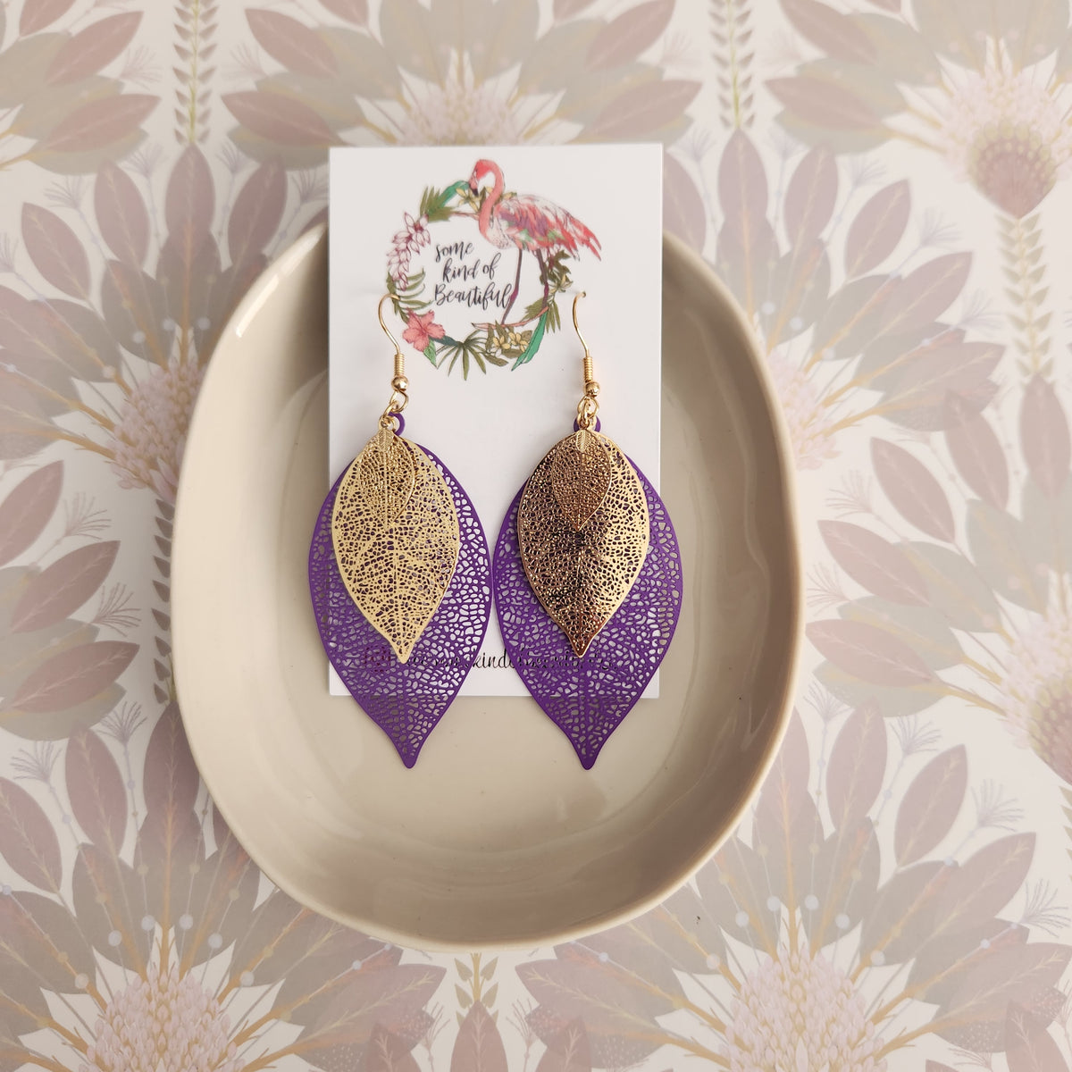 SKOB Boho Leaves - Purple