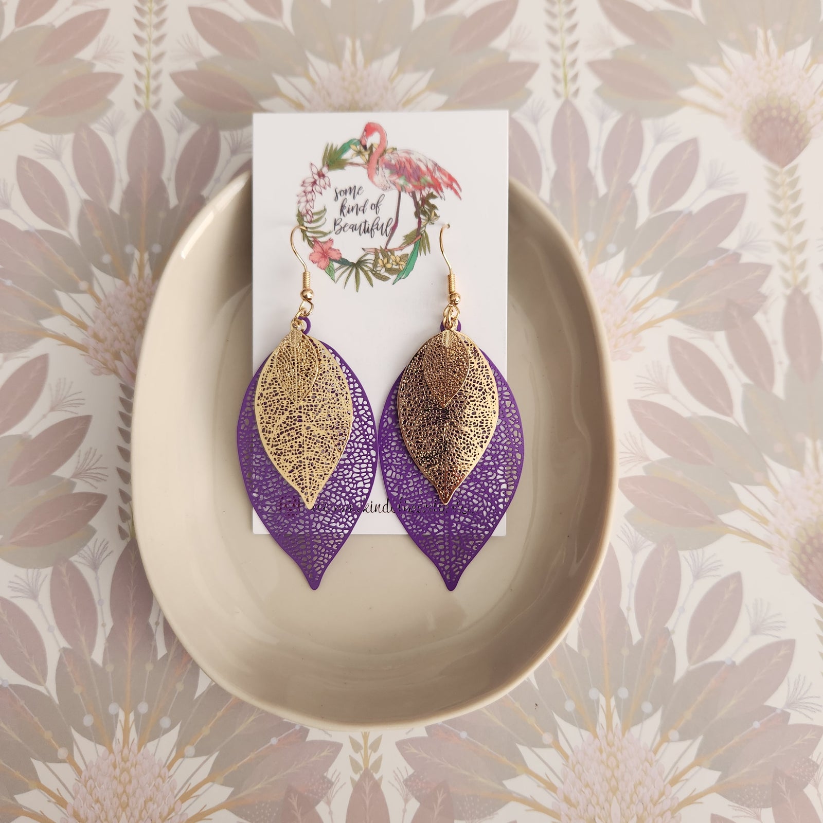 SKOB Boho Leaves - Purple