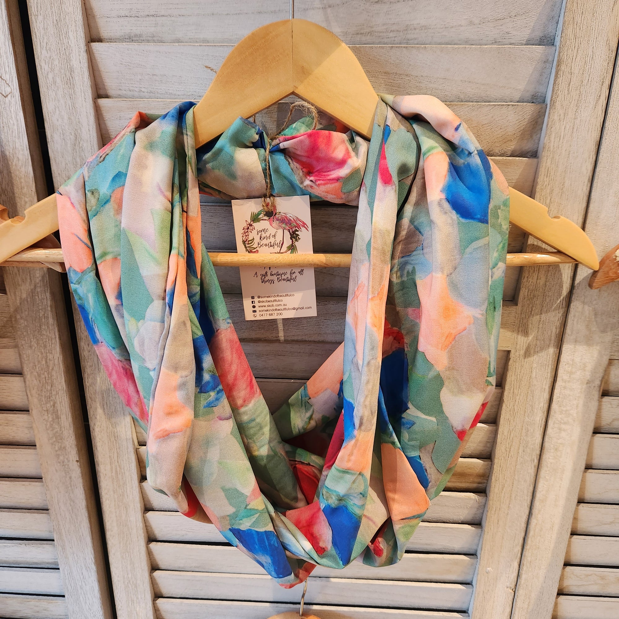 SKOB Infinity Scarf - Rayon - Gin