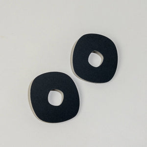 Mingled - Roca Big Statement Studs - Black